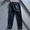 Summer men's elastic thin casual pants, pant legs sent into your contraction, elastic contraction size adjustment is convenient, casual fashion.