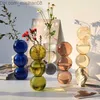 ボトルジャーガラス花瓶北欧装飾リビングルーム装飾テラリウムフラワー植物ポット装飾的なホームアクセサリー装飾ギフトZ230720