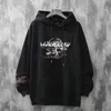 Men's Hoodies Sweatshirts Anime Chinese Style Men Black Harajuku Oversized Pullovers For Women 230720