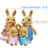 Narzędzia warsztaty 1/12 Miniaturowe meble dla lalek dla dzieci Pluszowe lalki Forest Rabbit Family Criters For Girls 230720