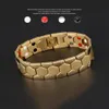 Men Titanium Steel Bracelets Radiation Protecting Magnet Bracelet For Travel Business K2 Link Chain308f