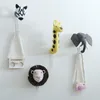 Doll House Accessories Elephant Lion Giraffe Tiger Deer Head Wall Mount Artwork Decor Toys Animal for Kids Room Birthday Gift 230719