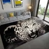 Dywany mody lampart dywan podłogi 3D dla zwierząt nadruk duży dywan łazienkowy mata sypialnia dekoracja podłogowa dywan dziecięcy R230720