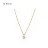 Mercery Brand 14K Solid Gold Pendant Ladi Necklac Luxury Love Love Jewlery Necklace Made with Real Gold Diamond276C