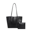 Kvällspåsar Kvinna Tote stor kapacitet Shopper Designer Handväskor för kvinnor Fashion Stone Pu Leather Casual Luxury Shoulder Womens 230720