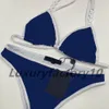 Klassischer Buchstaben-Bikini-Set, Badebekleidung, Sommer, atmungsaktiv, zweiteiliger Bikini, Geburtstagsgeschenk für Mädchen, sexy Badeanzug291M