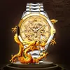 Zegarek designerski męski zegarek Golden Dragon zegarek 41 mm Automatyczne zegarek dla kobiet Watche Watches Duże wybieranie Wodoodporne wielofunkcyjne zegarki sportowe zbiorniki z pudełkiem 8840