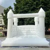 Sand Play Water Fun Outdoor Inflável White Bounce House PVC Bouncy Castle Moon House Casamento nupcial 230719