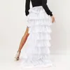 Skirts Womens Tulle Maxi-Long Skirt Wedding Party Cocktail Bandage Mesh Overskirt