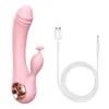 Vibrators USB opladen Dildo konijn vibrator seksspeeltje vrouwelijke vagina anus stimulator Gspot clitoris stimulatie 10 frequentie uitbreiding 230719
