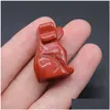 Stone Natural Carving 1 Inch Lovely Dog Crafts Ornaments Rose Quartz Crystal Healing Agate Animal Decoration Drop Delivery Je Dhgarden Dhe6O