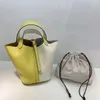 Designer Picotin Lock Bag New 2023 Top Layer Cowhide Colored Vegetable Basket Lychee Pattern Genuine Leather Women's Handbag Fashion NEC9 HGD0 HGD0