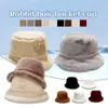 Berets Fashion Plush Fisherman's Hat Женщины Японский литературный ретро -ретро простой бассейн зимний корейский универсальный теплый пуловерский унисекс