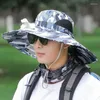 Baretten 2023 Mannen Hoed Met Ventilator Oplaadbare Outdoor Visser Cap Zomer Strand Bescherming Camouflage Bergbeklimmen Zonnehoed