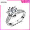 925 sterling zilveren CZ cocktail grote overdreven ring grote stenen zirconia micro winkel eeuwige trouwring kathedraal ring exq244G