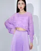 Neues 2023 Issey Thin Long Sleeve Short Shawl Plissee Sun Protection Shirt Cover Up T-Shirt