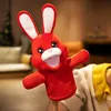 Fantoches coelho vermelho 2030 cm bichos de pelúcia brinquedos de pelúcia passatempos boneca 230719