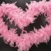 Sciarpe 2M 15 Colori Fluffy Handcraft Piume di struzzo Plume Boa Sciarpa Vestiti per matrimonio San Valentino Decorazione Performance Dance