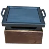 Forno per barbecue giapponese Padella antiaderente Griglia per barbecue a corda Stufa per barbecue rettangolare Ristorante portatile per picnic a casa Griglia per scatole di legno 233t