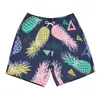 Pantalones cortos de hombre Piña 3d Hombre Ropa de playa Bañadores de tabla Playa Pantalones de natación sueltos Trajes de baño Hombres Correr Deportes Surffing