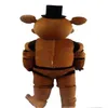 2019 alta qualidade Five Nights at Freddy's FNAF Freddy Fazbear Mascot Costume Cartoon Mascot Custom251v