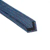 Papillon floreale 7CM Cravatta da uomo classica per lo sposo Groomsman Navy Polka Dots Stampa Cravatte Poliestere Cravatta Festa di nozze