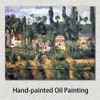 Moderne abstrakte Leinwandkunst Schlob Medan. Um 1880 Paul Cezanne handgemachtes Ölgemälde zeitgenössische Wanddekoration