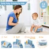 Rese Potties Tyry Hu Baby Pot Portable Silicone Potty Training Seat 3 In 1 Toalett fällbara blå barn med väskor 230720