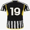 23 24 Soccer Jerseys Long Sleeve Home 23 24 Pogba di Maria Bonucci Vlahovic McKennie voetbalshirt