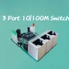 OEM manufacturer company direct sell Realtek chip RTL8306E mini 10 100mbps rj45 lan hub 3 port ethernet switch pcb board274q
