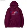 Herrtröjor tröjor Spring Autumn Fashion Male Hoodie Hip Hop Streetwear Trapstar Kläder Dunk Sweatshirt Kvinna Män bomull varumärke Sudadera Hombre T230720