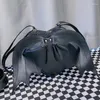 أكياس تخزين أسود BAT BATKEPACK Y2K COOL GIRL BAG القوطية مع أجنحة فاسق LOLITA PU الجلود