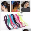 Opaski na głowę Women Men Yoga Hair Pasme sportowe opaska przeciwpoślizgowa Elastyczna gumowa opaska na futbol futbolowy