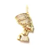 Charms 5pcs 3D Regina Egiziana Nefertiti Ciondolo Charm Per Le Donne Braccialetto Collana Fare Gioielli Religiosi Accessori Fai Da Te Wholesa242n