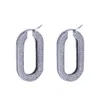 Luxury Designer France U Shape Charm Earrings with Shining Crystal Diamond Dangle Ear Rings Earing Earring for Women Jewelry252E