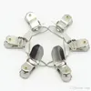 Whole- shipping 100pcs / lot Lead Metal Suspender Paci Pacifier Ruban Clips Holder Plastic Insert 236v