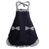 Cute Retro Lovely Vintage Ladies Kitchen Fashion Flirty Women's Aprons with Pockets Black Patterns for Mother's Day Gift283m