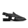 Sandals Mens black sandals brown woven buckle mens shoes casual vacation beach size 3846 230719