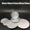 200 pièces 95mm 96mm 97mm 98mm 99mm PE PET PP HDPE verre acrylique bouteille Induction feuille d'aluminium joints feuille d'aluminium joint Pads258U