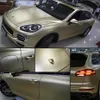 Champagne Gold Matte Metallic Vinyl Sticker Car Wrap Film With Air Release Vehicle Car Emballage Foil Taille 1 52X18M 5X59FT2326