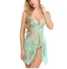 New Sexy Women Lingerie Night Dress Sleepwear Nightgown Push Up Lace Dress Erotic Ladies Floral Lingerie See Through Sleep Dress