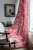 Curtain Bohemian Vintage Ethnic Style Cotton Linen Fabric Half Blackout Living Room Short For Bedroom Decor