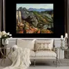 Абстрактная пейзаж холст -арт -скалы в L Estaque Paul Cezanne Painting Oil Painting Modern Outwork