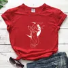 Céleste Lune Chat Sorcière T-shirt Esthétique Femmes