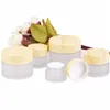 5G 10G 15G 30G 50G MAVIL GROST MAVIEN COSMETIQUE CRÈCE CHEPIER POCK CRAME Bouteille Lotion Essence avec CAP à grain de bois RRFDF