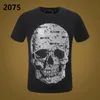 23SS PP Hommes T-shirt designer Skull Diamond t-shirt Manches courtes Phillip Plain Marque revers haute qualité Skulls polo SHIRT tops PP1106