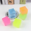 Nieuwe fidget Toys Soft Sea Salt Ice Cube Mini Squishy Toy Mochi Ice Block Stress Ball Kawaii Transparante Cube Cat Paw Stress Relief Squeeze Toys 2263