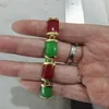 جميل-exquisty-multi-color-jade-fortune bracelet228i