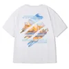 Мужские футболки Dream World Футболка с графическим принтом Мужская летняя уличная футболка с коротким рукавом в стиле ретро Повседневные хлопковые футболки большого размера Y2K 230719