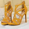 Dress BIGTREE Roman Pump Thin 11cm High Heels Sexy Party Shoes Hollow Women's Sandals 230720